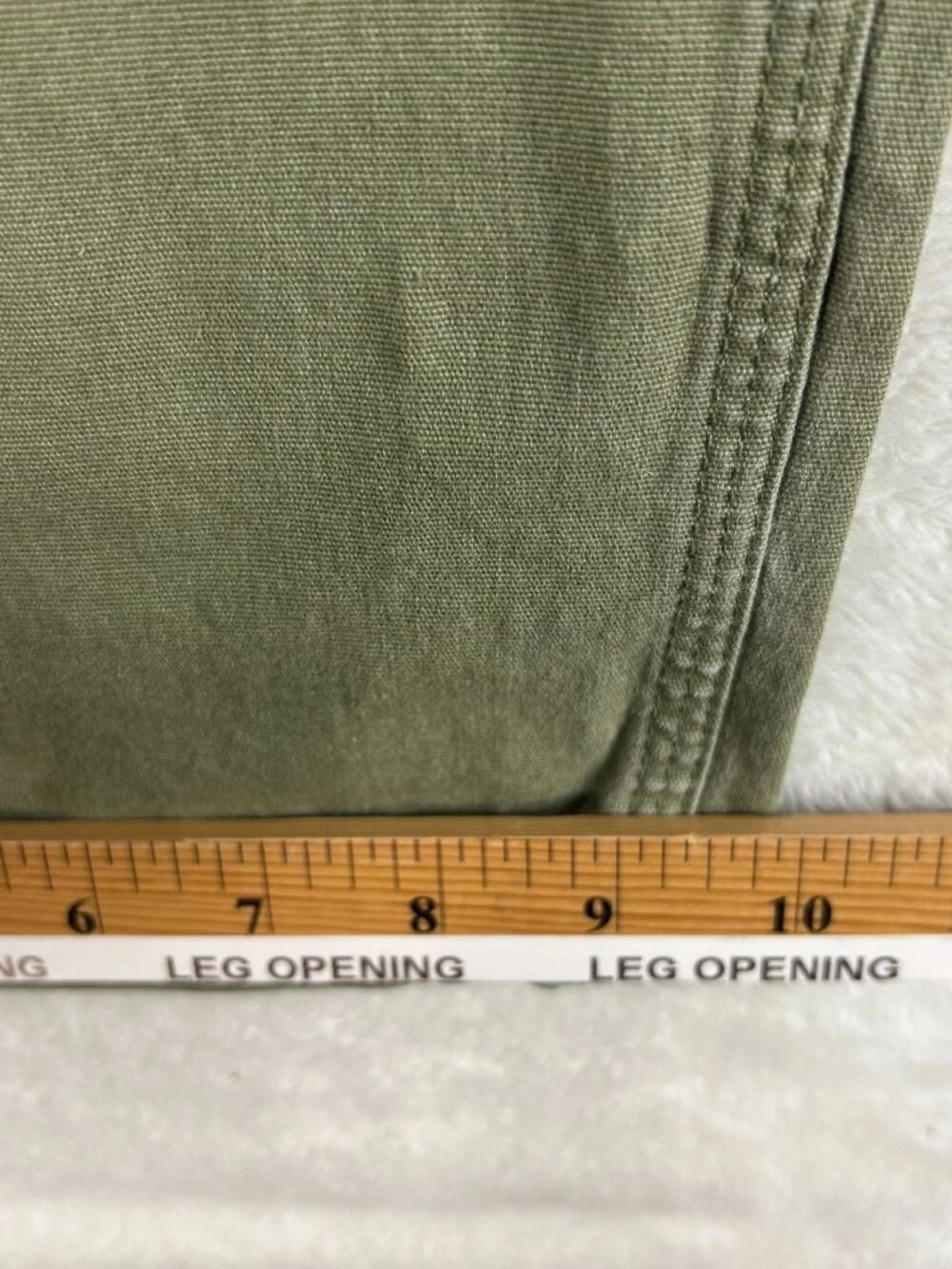 Duluth Trading Co. Fire Hose Work Pants Mens 42x32 Olive Green Cargo Pocket - Picture 12 of 14